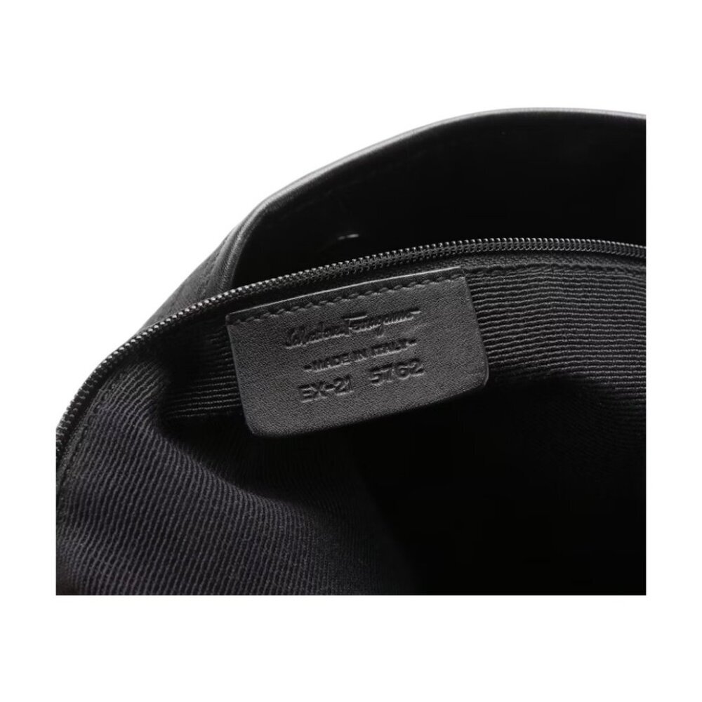 Salvatore Ferragamo Gancini Canvas Shoulder Bag - Picture 6 of 14